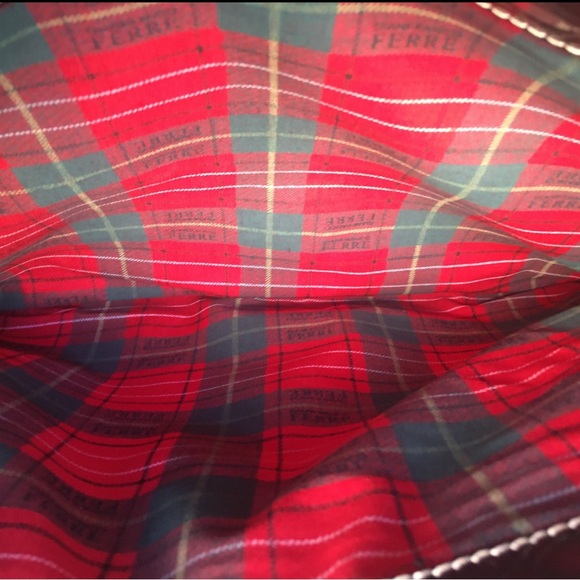 Gianfranco Ferré Italian Leather Bag or Oversized clutch 1980’s - Picture 7 of 7